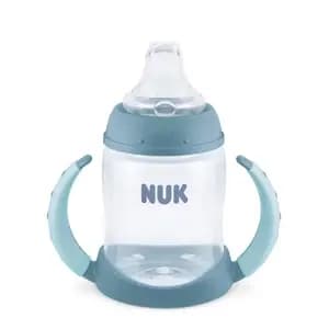 NUK 5 fl oz Tritan Learner Sippy Cup - Blue [Dimensions (Overall) 7.86 Inches (H) x 4.71 Inches (W), Lid Material Plastic, Capacity (Volume) 5 fl oz (US), Includes Handles]