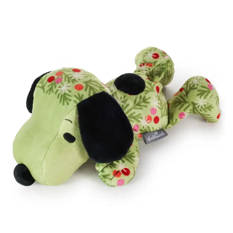 Peanuts Snoopy Evergreen Floppy Plush, 11" [6'' W x 4'' H x 11'' L, Plush fabric with polyester filling, To clean, wipe with damp cloth., 1XKT9025]