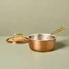 Hearth & Hand with Magnolia 2.1qt 7" 2pc Stainless Steel Sauce Pan Copper - Hearth & Hand™ with Magnolia [7 Inches, 2.7 Pounds, Stainless Steel]