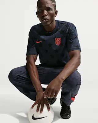 USMNT Men's Nike Soccer T-Shirt Dark Obsidian [100% cotton, Machine wash, XS-XXL]