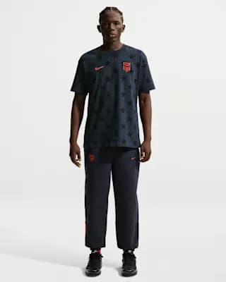 USMNT Men's Nike Soccer T-Shirt Dark Obsidian [100% cotton, Machine wash, XS-XXL]