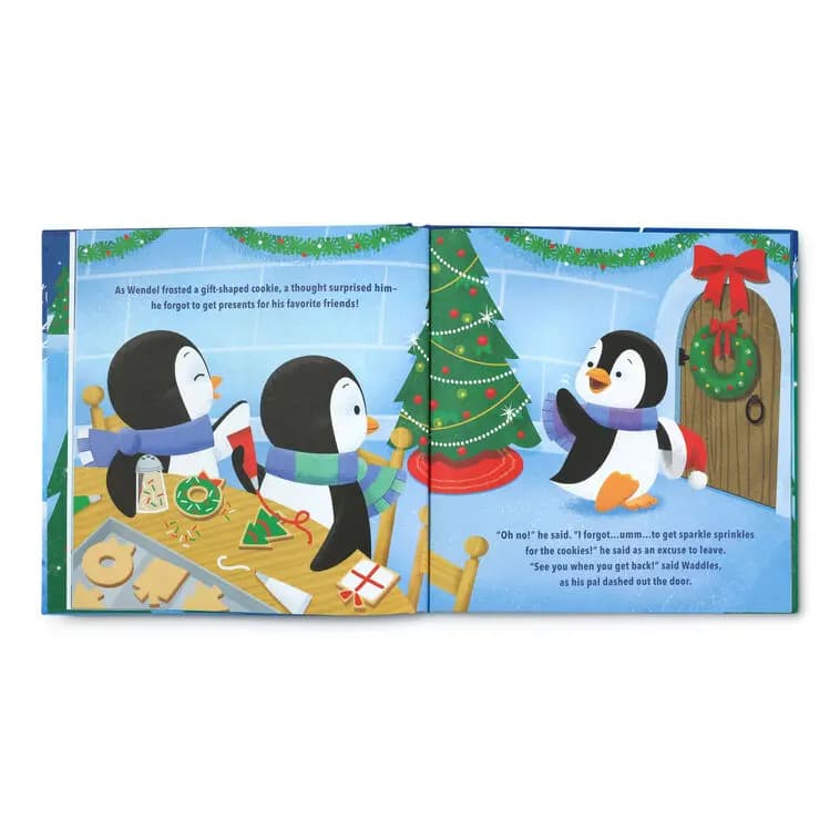 Playful Penguins The Very Best Christmas Gift Book [Dimensions 8.25'' W x 8.25'' H, Genre Juvenile Fiction, Author Melissa Woo, Illustrator Scott Brown]