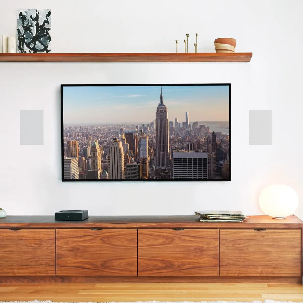 Sonos In-Wall Speakers by Sonos and Sonance [44Hz - 20KHZ (±3dB), 8 Ohms, 89dB SPL (2.83V/1m)]
