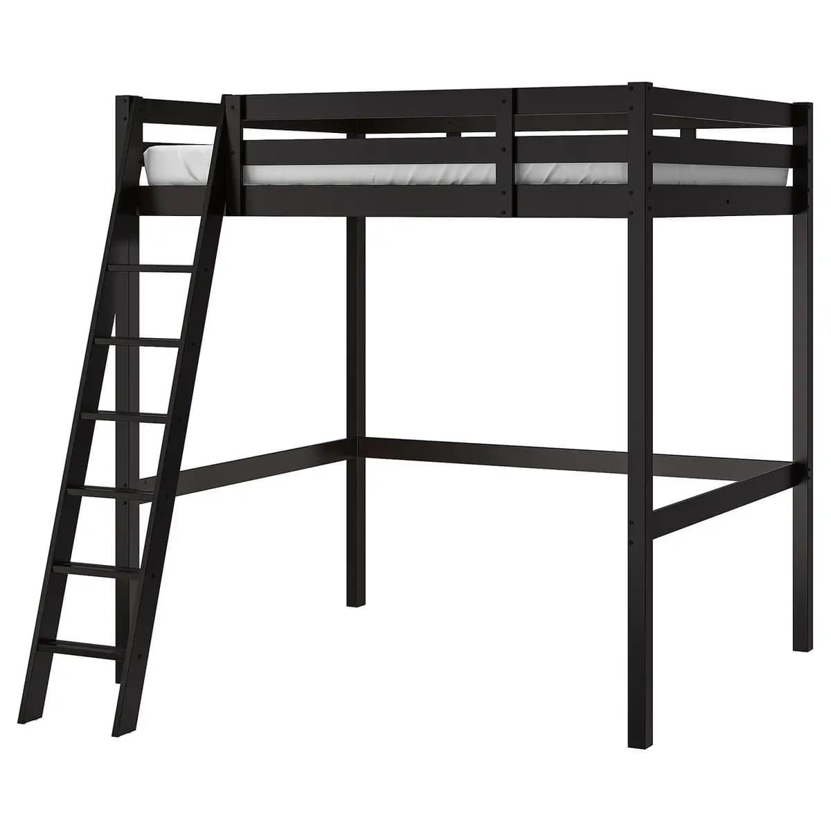 IKEA STORÅ Loft bed frame, black [Width 57 7/8 ", Height 84 1/4 ", Length 79 7/8 "]