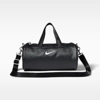 Nike Clash Mini Barrel Bag (3L) Black/Black/White [Black/Black/White, 8" L x 4" W x 4" H, Spot clean]