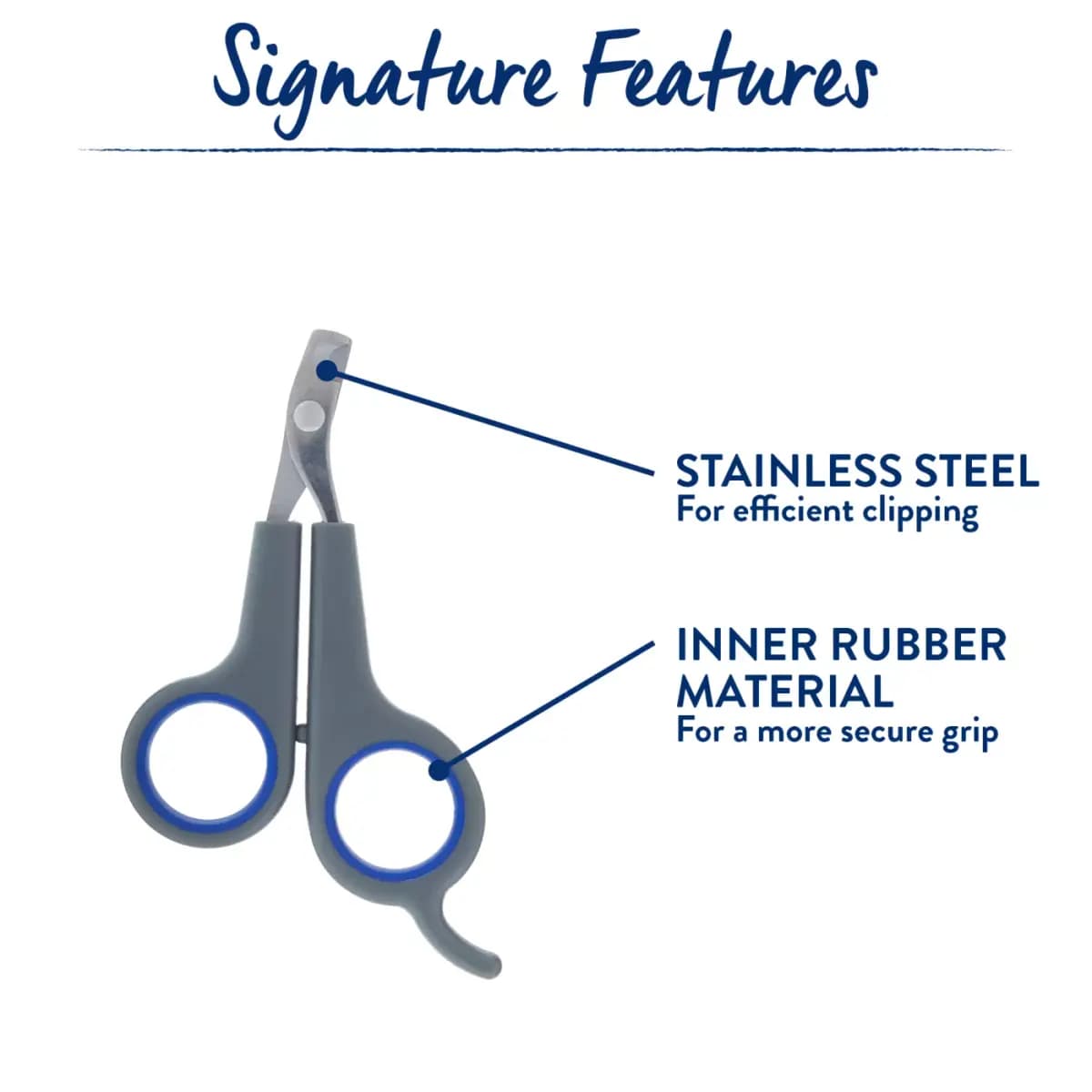 Top Paw® X-Small Pet Nail Clipper, for Small Pet [Brand Top Paw, Includes 1 Clipper, Intended Pet(s) X-Small - Small Dogs, Color Blue, Grey, Silver]