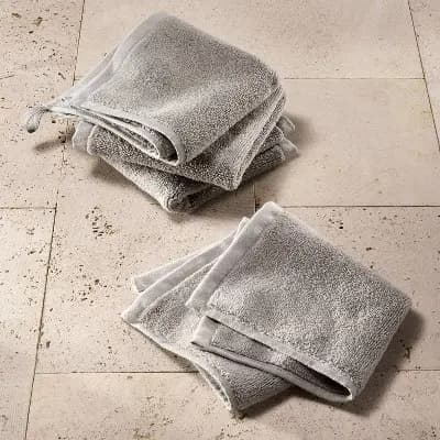 Casaluna 4pk Modal Washcloths Gray - Casalunaâ„¢ [Heavyweight (550-800 GSM), Hohenstein, 18.HIN.45525]