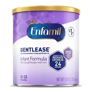 Enfamil Gentlease Powder Infant Formula - 12.4oz [Dietary Needs Gluten-Free, Baby Formula Focus Easy to Digest, Brain Development, Immun, Base Ingredient Milk, State of Readiness M
