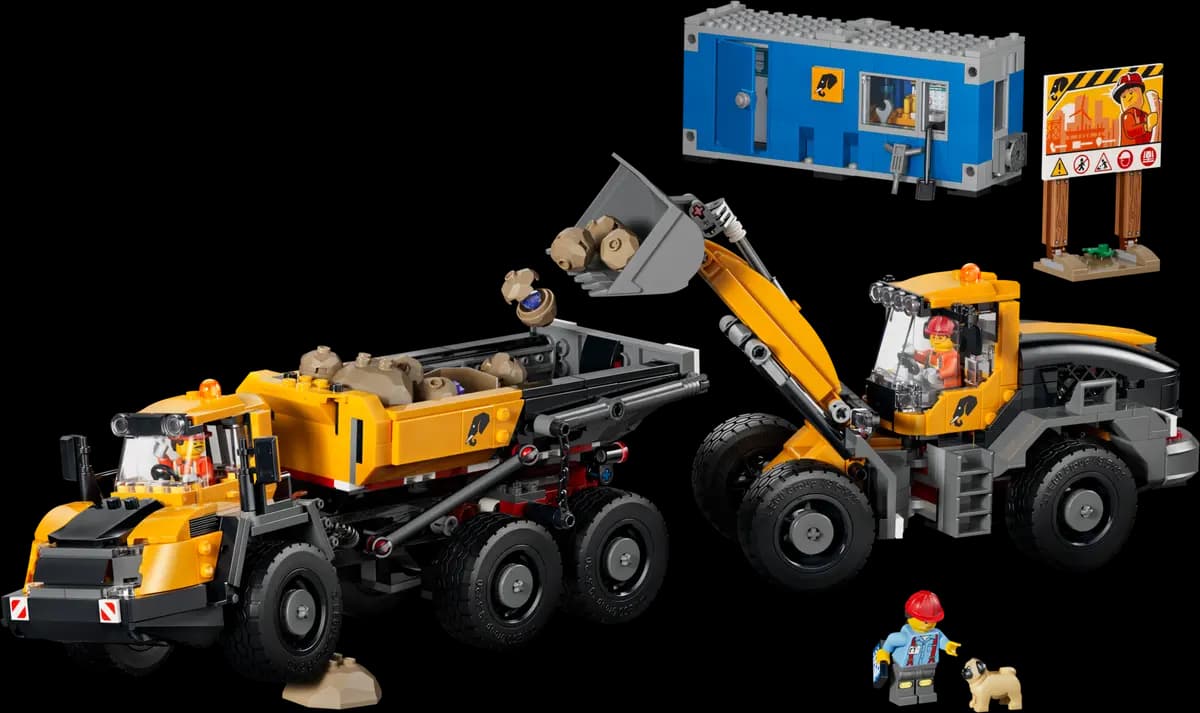 LEGO Dump Truck & Front End Loader 60494 [1132 pieces, ages 8+, City]