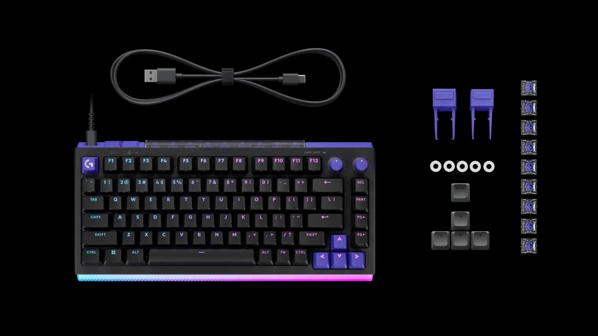 Logitech G512 X 75 - Black - English US (QWERTY) [1.83 in (46.6 mm), 6.11 in (155.2 mm), 13 in (330.2 mm)]