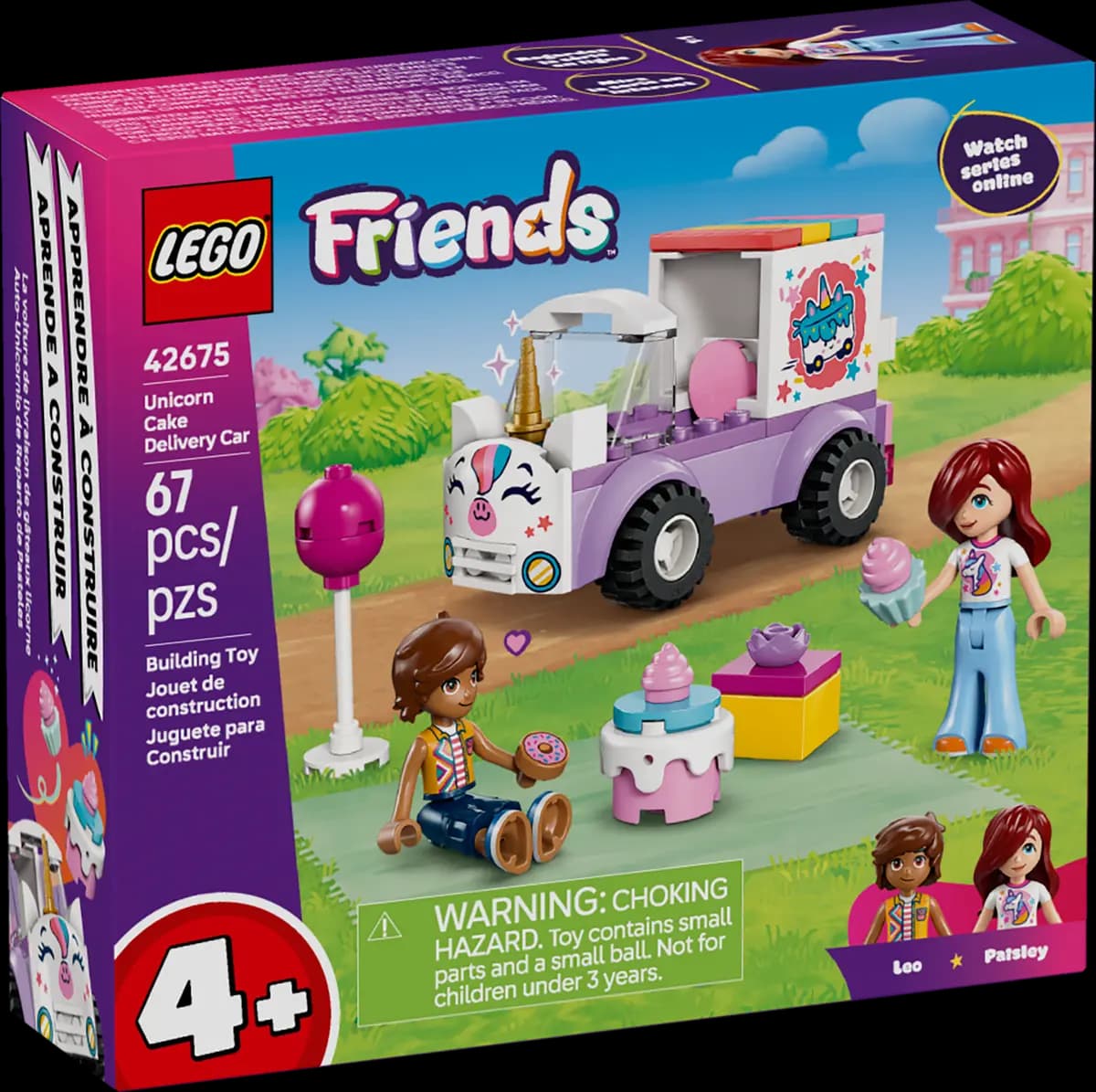 LEGO Unicorn Cake Delivery Car 42675 [67 pieces, ages 4+, Friends]