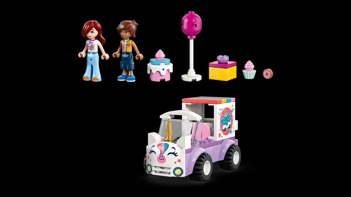 LEGO Unicorn Cake Delivery Car 42675 [67 pieces, ages 4+, Friends]
