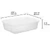 28qt Clear Under Bed Storage Box White - Brightroom™ [Plastic, 28 Quart, Portable, Stackable, Lidded]