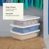 28qt Clear Under Bed Storage Box White - Brightroom™ [Plastic, 28 Quart, Portable, Stackable, Lidded]