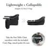 Inglesina Fast Table Hook On High Chair - Black [Dimensions (Overall) 17 Inches (H) x 14 Inches (W) x 11 Inche, Weight 4.2 Pounds, Holds up to 37 Pounds, Suggested Age 6 Months and