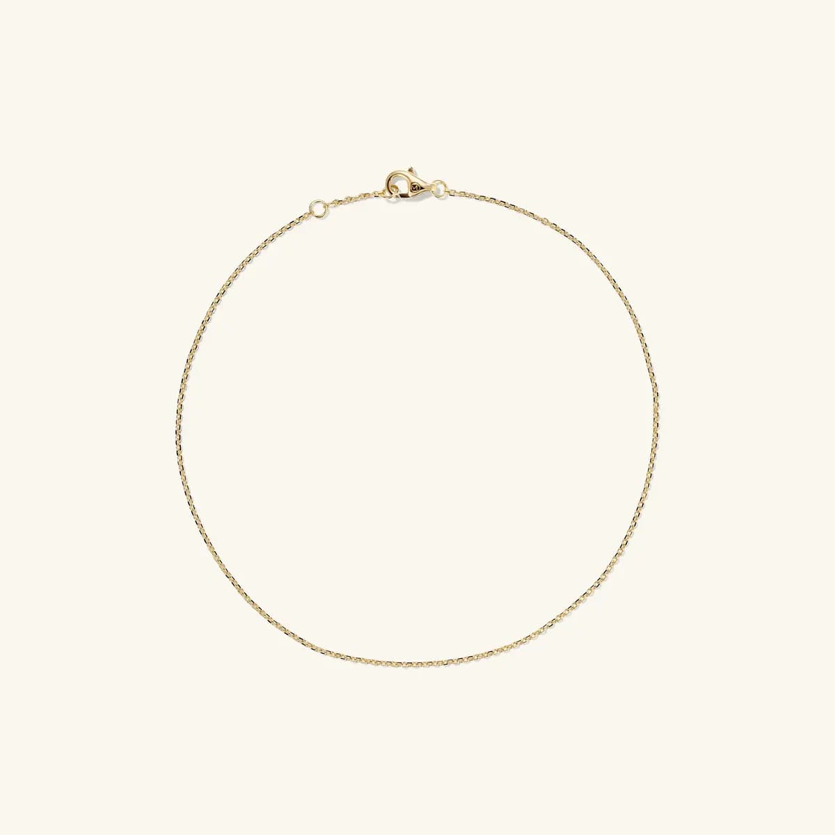 Mejuri Chain Anklet 14k Yellow Gold [14k Yellow Gold, 1.05 mm]