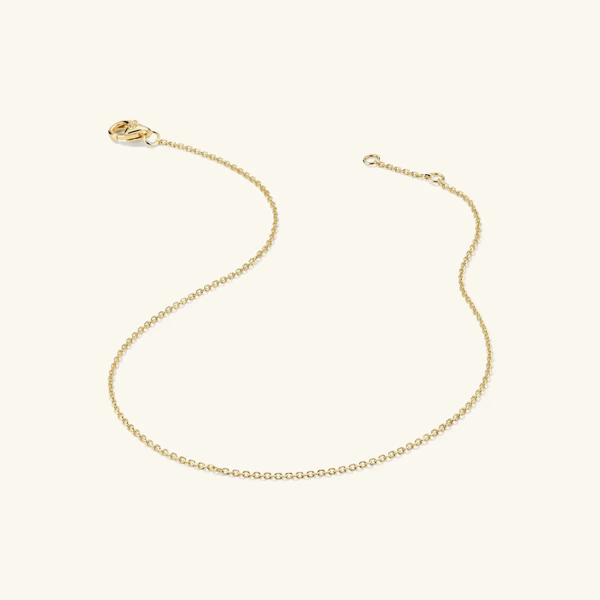 Mejuri Chain Anklet 14k Yellow Gold [14k Yellow Gold, 1.05 mm]