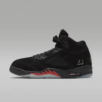 Air Jordan 5 Retro "Halloween" Men's Shoes Black/Picante Red/Glow In The Dark/Black [Black/Picante Red/Glow In The Dark/Black, Foam midsole, Glow-in-the-dark details]