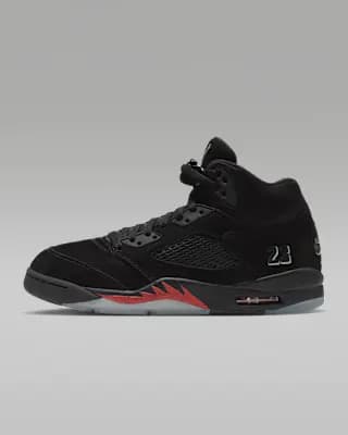 Air Jordan 5 Retro "Halloween" Men's Shoes Black/Picante Red/Glow In The Dark/Black [Black/Picante Red/Glow In The Dark/Black, Foam midsole, Glow-in-the-dark details]