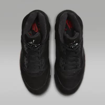 Air Jordan 5 Retro "Halloween" Men's Shoes Black/Picante Red/Glow In The Dark/Black [Black/Picante Red/Glow In The Dark/Black, Foam midsole, Glow-in-the-dark details]