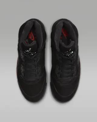 Air Jordan 5 Retro "Halloween" Men's Shoes Black/Picante Red/Glow In The Dark/Black [Black/Picante Red/Glow In The Dark/Black, Foam midsole, Glow-in-the-dark details]