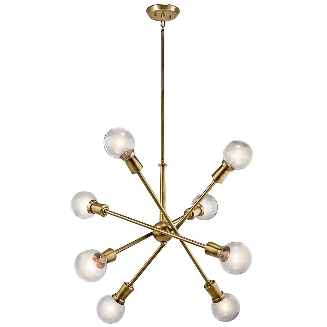 Kichler Armstrong Chandelier Black (43118BK) [Attribute 8-Light, Diameter 30, Height 26]