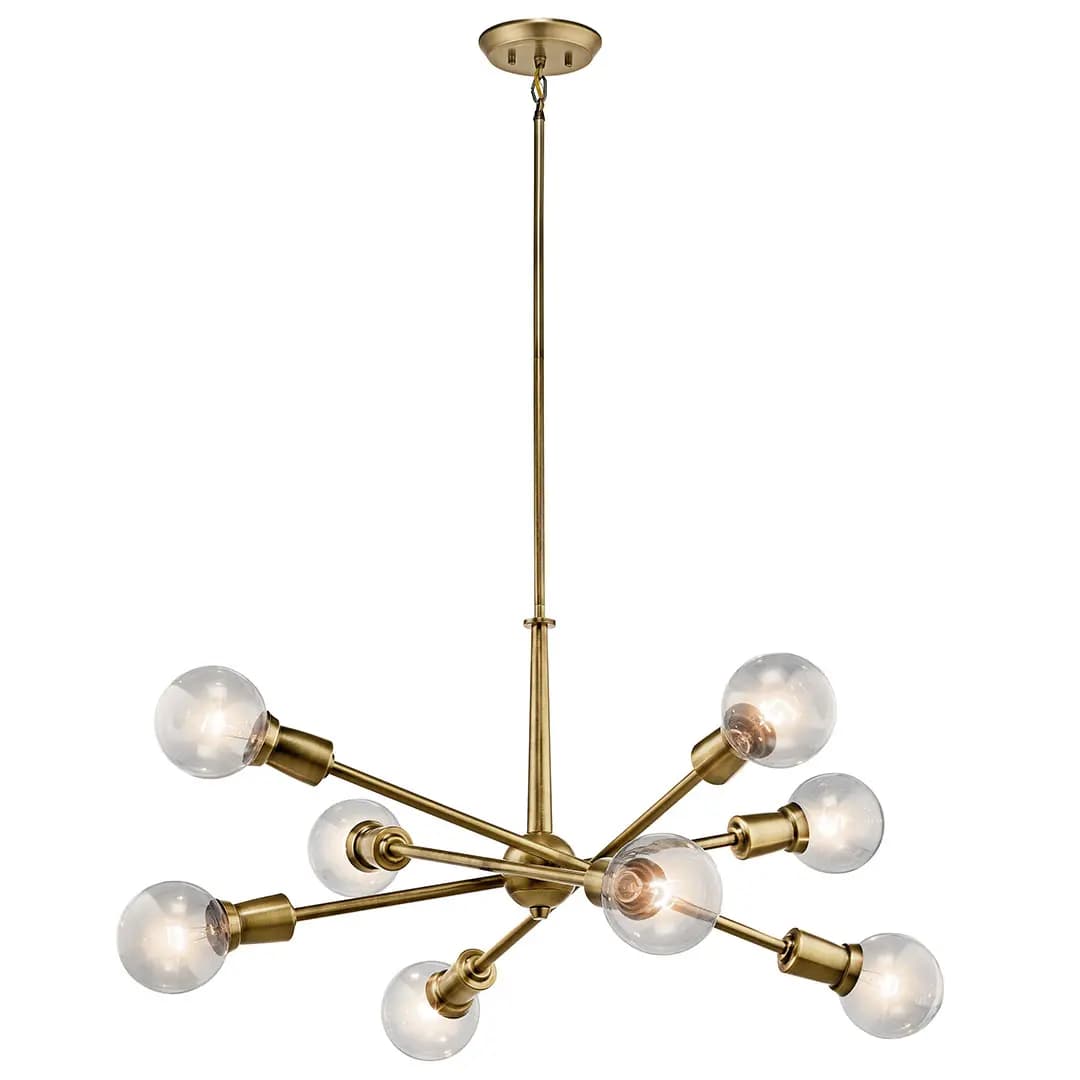 Kichler Armstrong Chandelier Black (43118BK) [Attribute 8-Light, Diameter 30, Height 26]