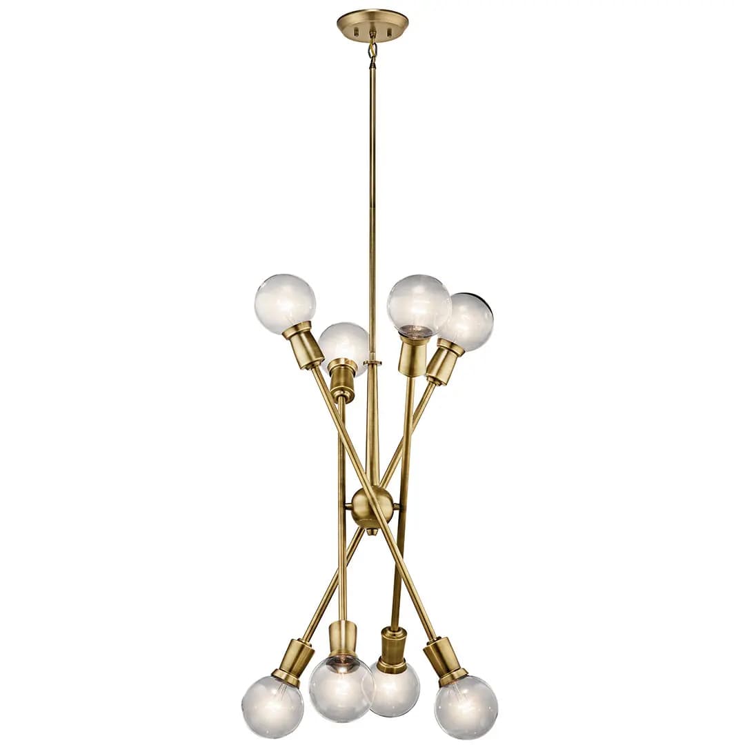 Kichler Armstrong Chandelier Black (43118BK) [Attribute 8-Light, Diameter 30, Height 26]