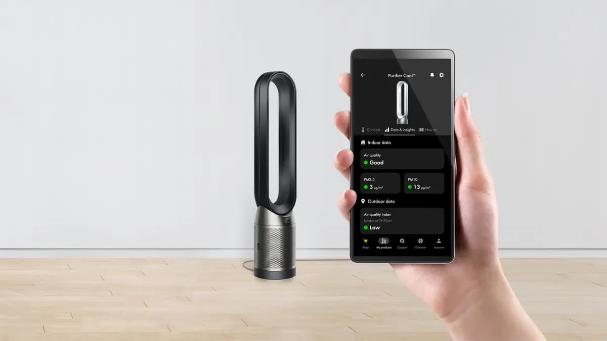 Dyson Purifier Cool PC1 Black/Nickel [10.4 lb, 350 degrees, 8.7 in]