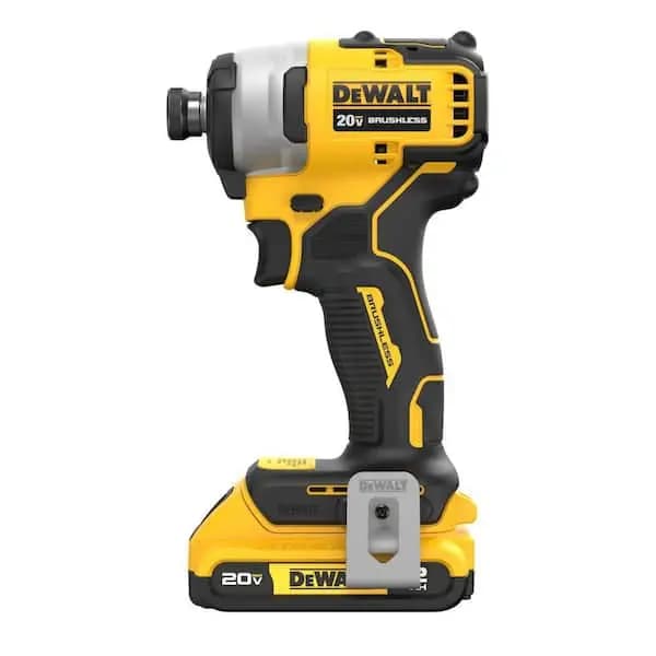DEWALT Atomic 20V Max Lithium-Ion Brushless Cordless Compact 1/4 in. Impact Driver Kit with 2.0Ah Battery and Charger, DCF809D1 [Battery Amp Hours: 2 Ah, Battery Power Type: Lithiu