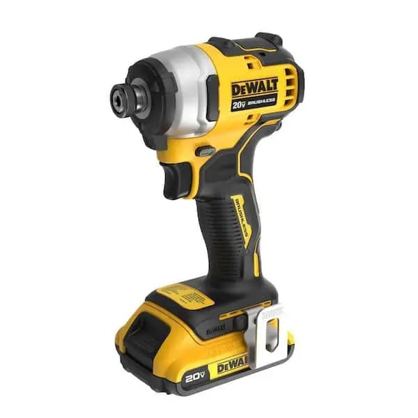 DEWALT Atomic 20V Max Lithium-Ion Brushless Cordless Compact 1/4 in. Impact Driver Kit with 2.0Ah Battery and Charger, DCF809D1 [Battery Amp Hours: 2 Ah, Battery Power Type: Lithiu