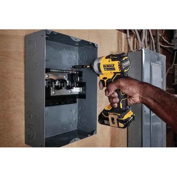 DEWALT Atomic 20V Max Lithium-Ion Brushless Cordless Compact 1/4 in. Impact Driver Kit with 2.0Ah Battery and Charger, DCF809D1 [Battery Amp Hours: 2 Ah, Battery Power Type: Lithiu
