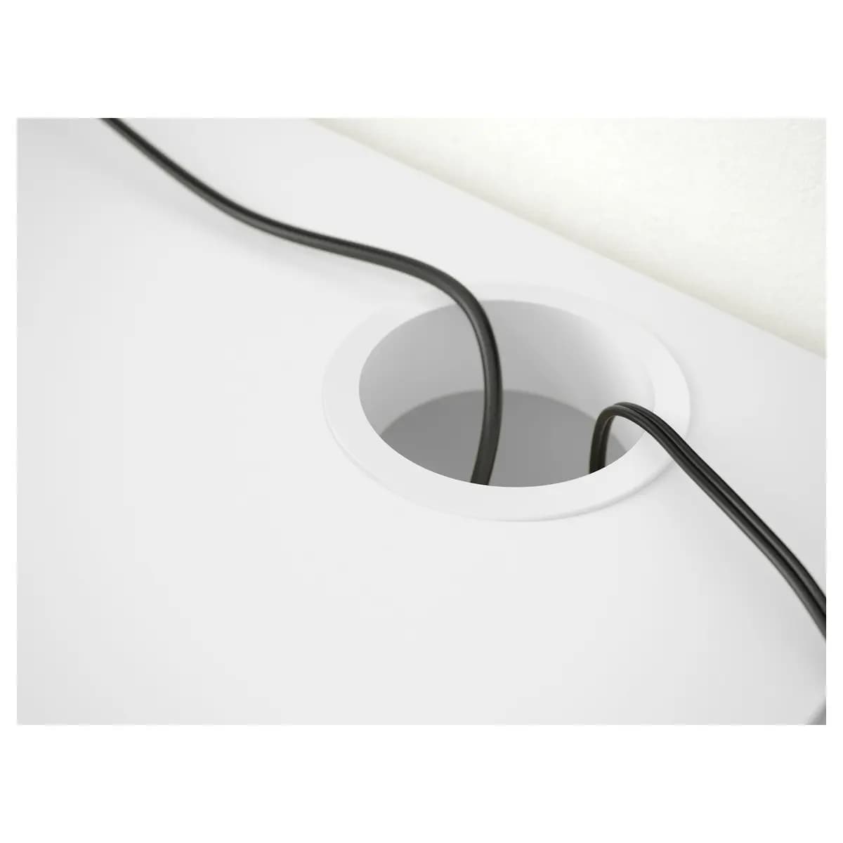 IKEA MICKE Desk, white 55 7/8x19 5/8 " [Max. load 110 lb, Maximum load/drawer 7 lb, Width 55 7/8 "]