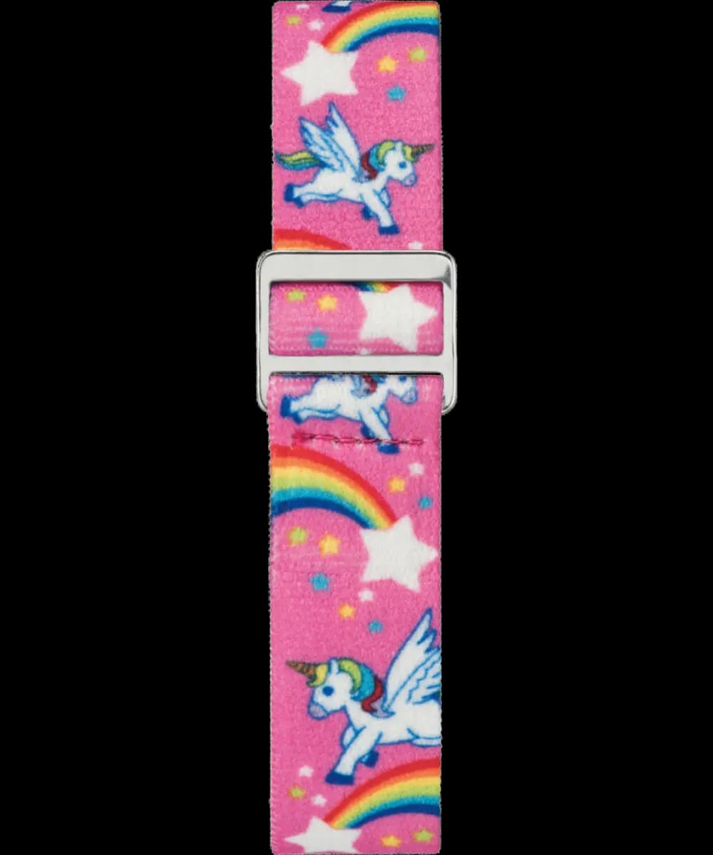 Timex Time Machines 29mm Rainbow Unicorn Pink Elastic Fabric Kids [Resin, 29 mm]