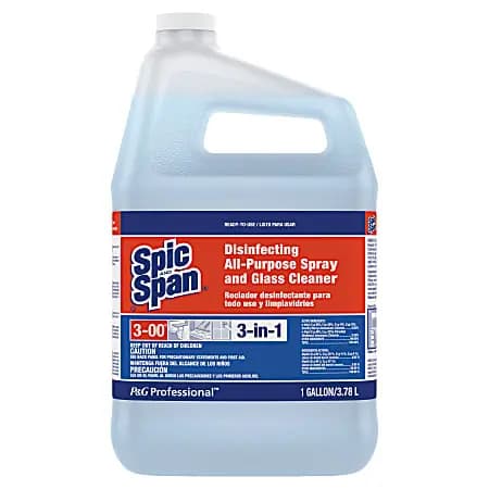 Spic And Span® Disinfecting All-Purpose Spray & Glass Cleaner, 128 Oz Bottle, Case Of 3 [Number Of Containers 3, Size (container) 128 oz, EPA Registration Number EPA Reg. No. 3573-