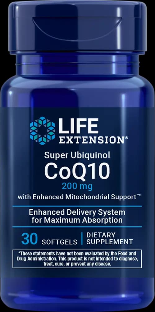 Life Extension Super Ubiquinol CoQ10 with Enhanced Mitochondrial Support [1 softgel, 10, 1 g]