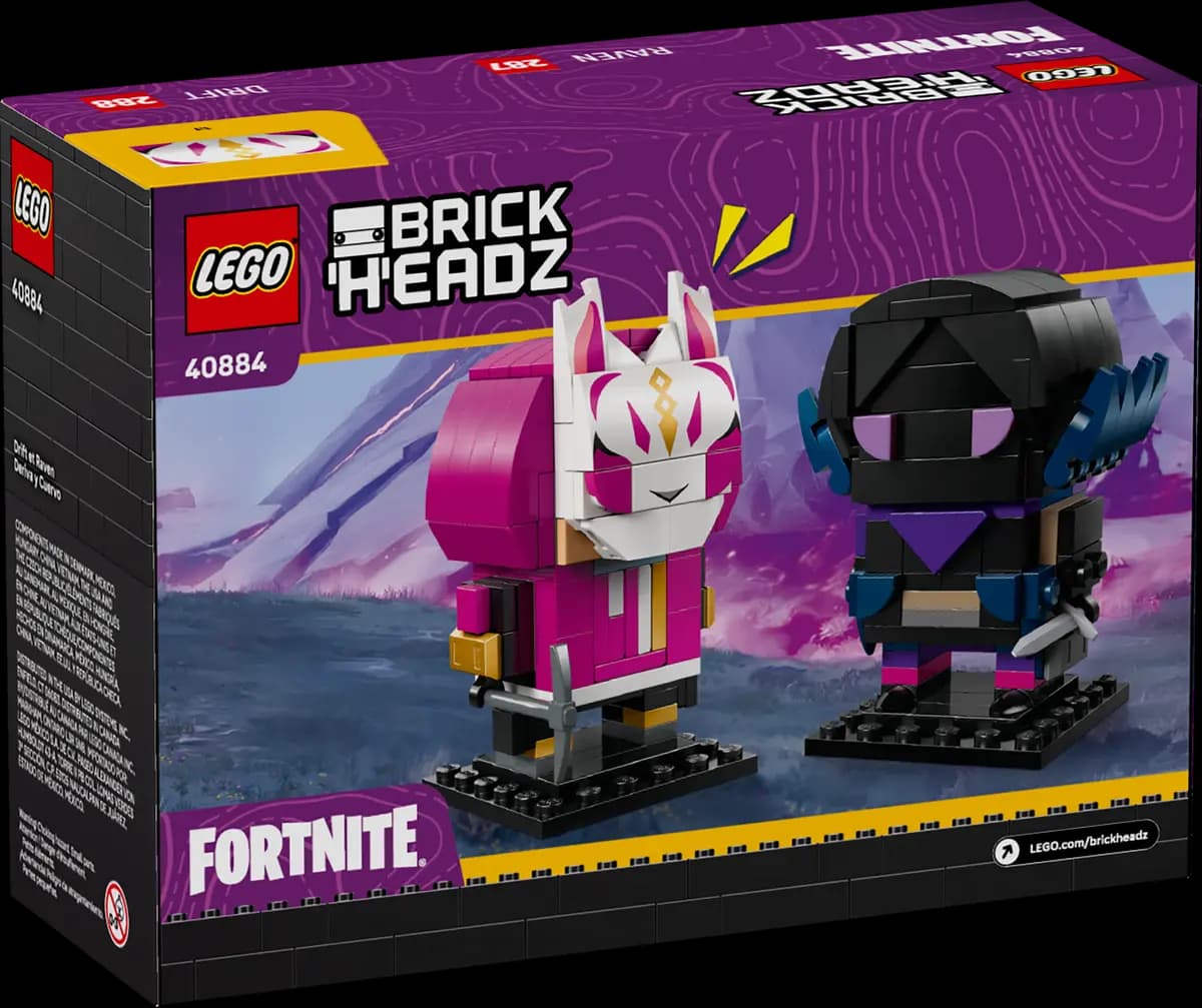 LEGO Drift & Raven Figures 40884 [280 pieces, ages 10+, LEGOÃƒÆ’Ã†â€™ÃƒÂ¢Ã¢â€šÂ¬Ã…Â¡ÃƒÆ’Ã¢â‚¬Å¡Ãƒâ€šÃ‚Â® Fortnite]