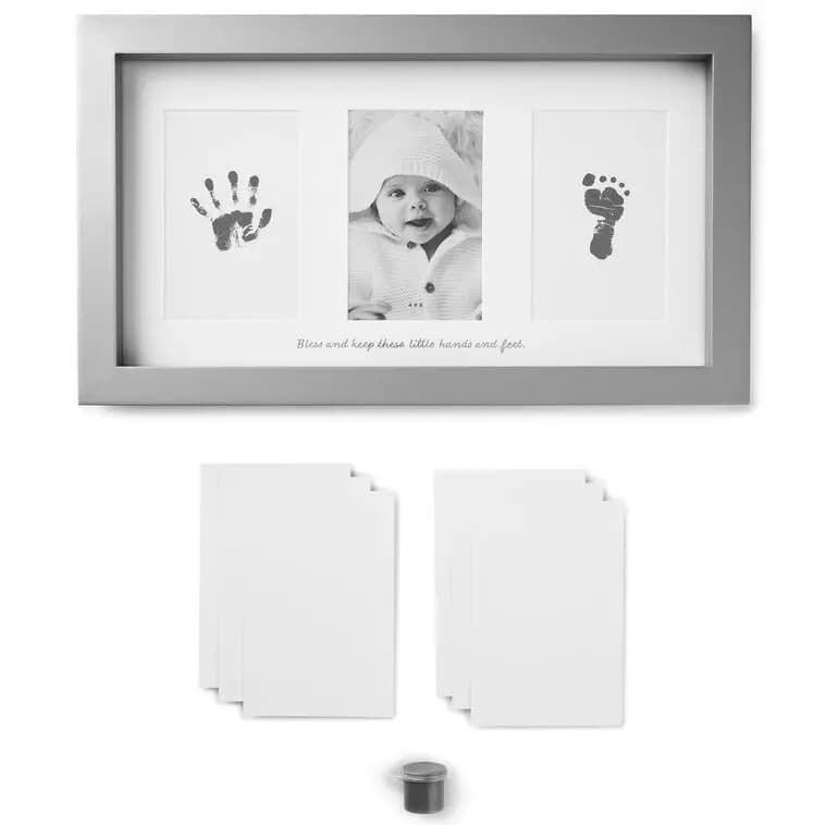 Blessed Baby Handprint and Footprint Picture Frame Kit, 4x6 [Material Wood., Count 1, Item number 1FRG2173]