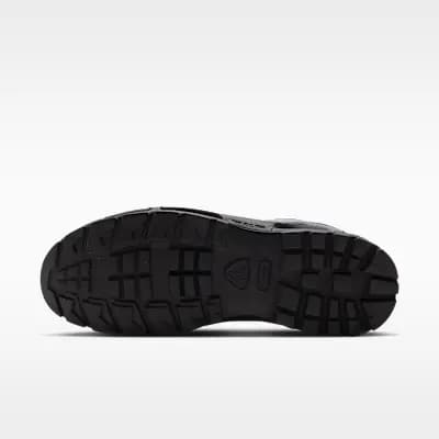 Nike Air Max Goadome Low Men's Shoes Midnight Navy/Midnight Navy/Black [Midnight Navy/Midnight Navy/Black, Full-grain leather upper softens with wear., Max Air unit provides lightw