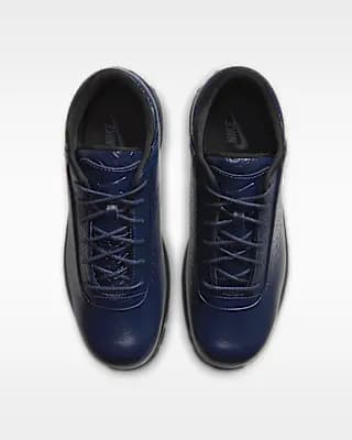Nike Air Max Goadome Low Men's Shoes Midnight Navy/Midnight Navy/Black [Midnight Navy/Midnight Navy/Black, Full-grain leather upper softens with wear., Max Air unit provides lightw