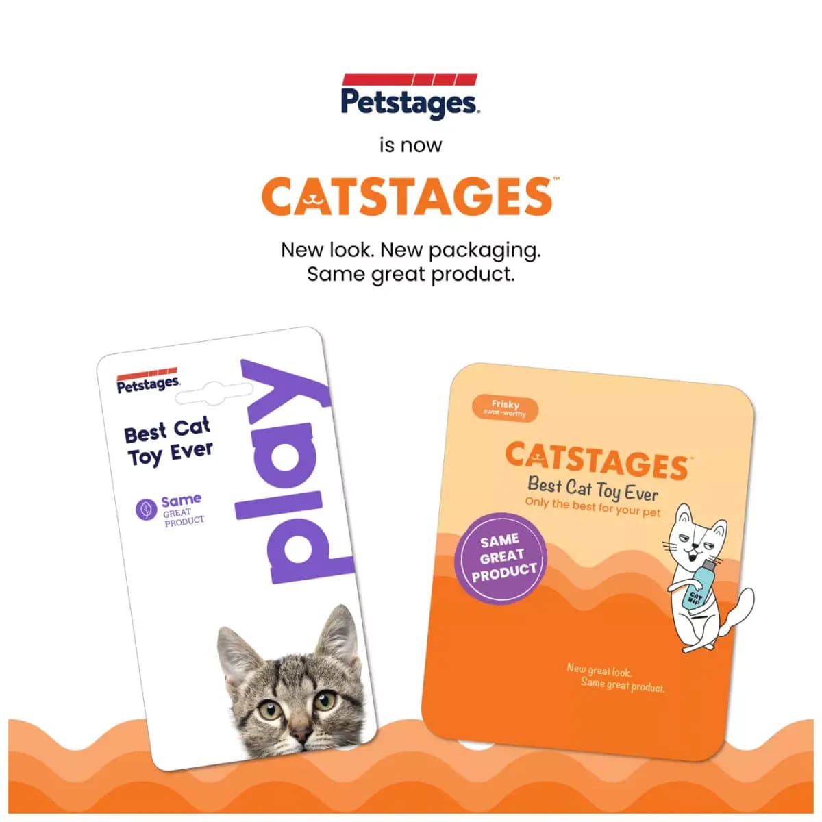 Catstages Catnip Crinkle Pickle Teether Cat Toy [Includes 1 Toy, Intended For Cats, Activity Hunt & Stalk, Swat and Pounce, Dimensions 8.5 in x 3.5 in x 1.2 in]