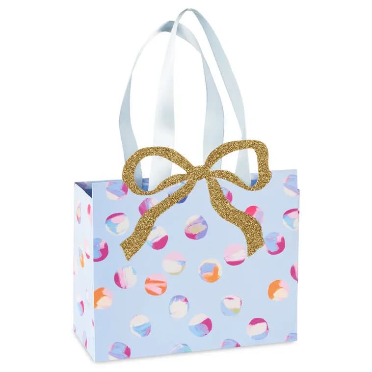 4.8\ [Material Paper gift bag with satin ribbon handles., Count 1, Item number 3EGB7963]