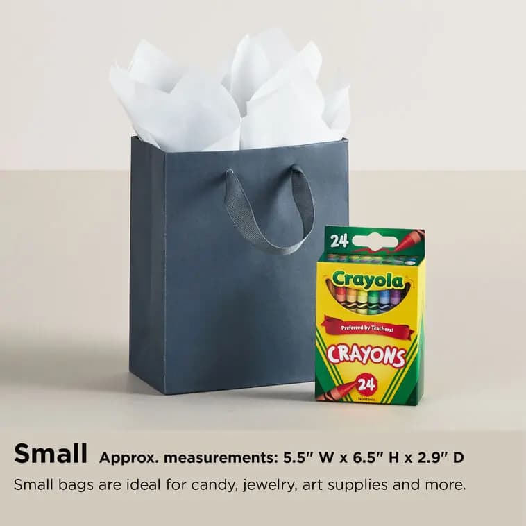 4.8\ [Material Paper gift bag with satin ribbon handles., Count 1, Item number 3EGB7963]