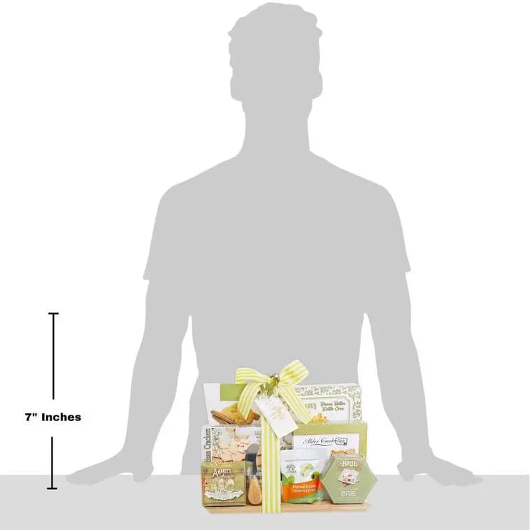 Savory Charcuterie Board Gift Set [13.75x6.5x7, Wood, Contains: Wheat, Milk, Nuts, Peanuts, 734038081273]