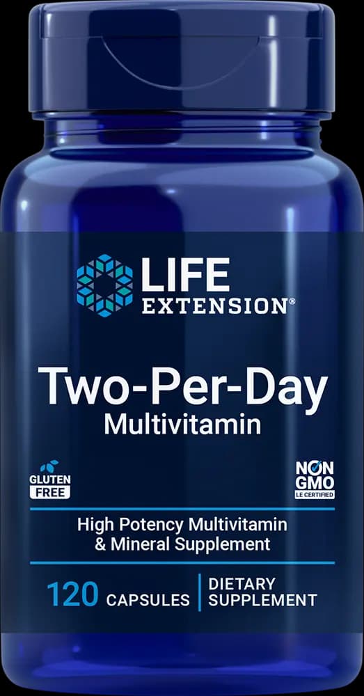 Life Extension Two-Per-Day Multivitamin [2 capsules, 60, 1500 mcg]