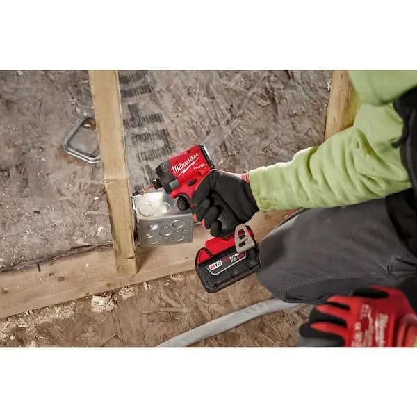 Milwaukee M18 FUEL 18V Lithium-Ion Brushless Cordless 1/4 in. Hex Impact Driver (Tool-Only), 2953-20 [Battery Amp Hours: No Battery, Battery Power Type: Lithium Ion, Battery Voltag