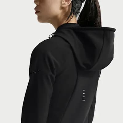 Nike Swift Women's Therma-FIT Repel Running Jacket Black [Black, Slim fit, Two-way zipper]