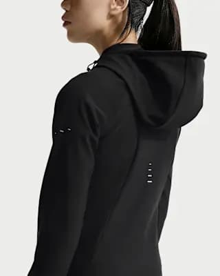 Nike Swift Women's Therma-FIT Repel Running Jacket Black [Black, Slim fit, Two-way zipper]