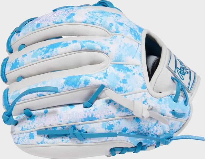Rawlings Rawlings Heart of the Hide ContoUR Fit 11.5-Inch Infield Glove, Right Hand Throw [R00750129, Conventional, Columbia Blue/White]