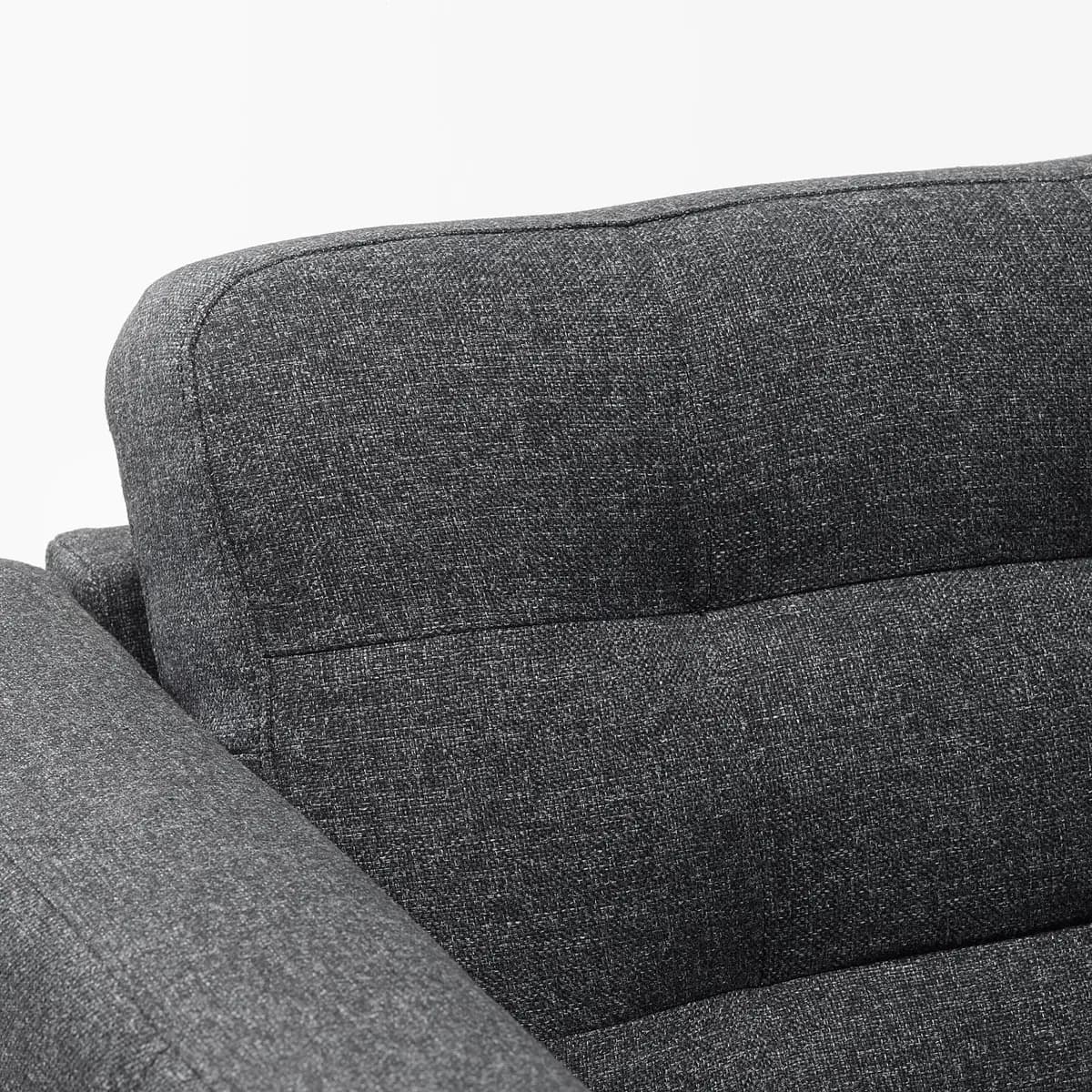 IKEA MORABO Armchair, Gunnared dark gray/metal [Width 35 7/8 ", Depth 36 1/4 ", Height 31 7/8 "]